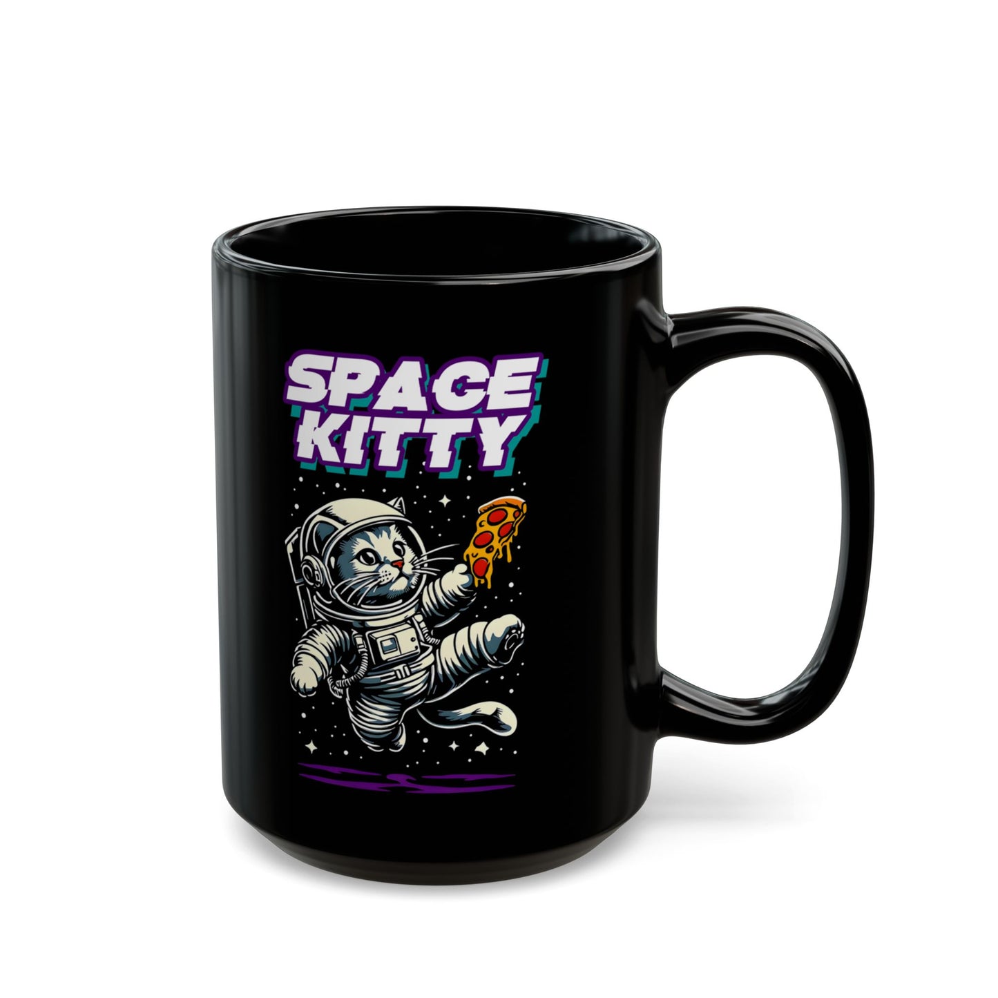 Space Kitty Astronaut Cat Mug (15oz)