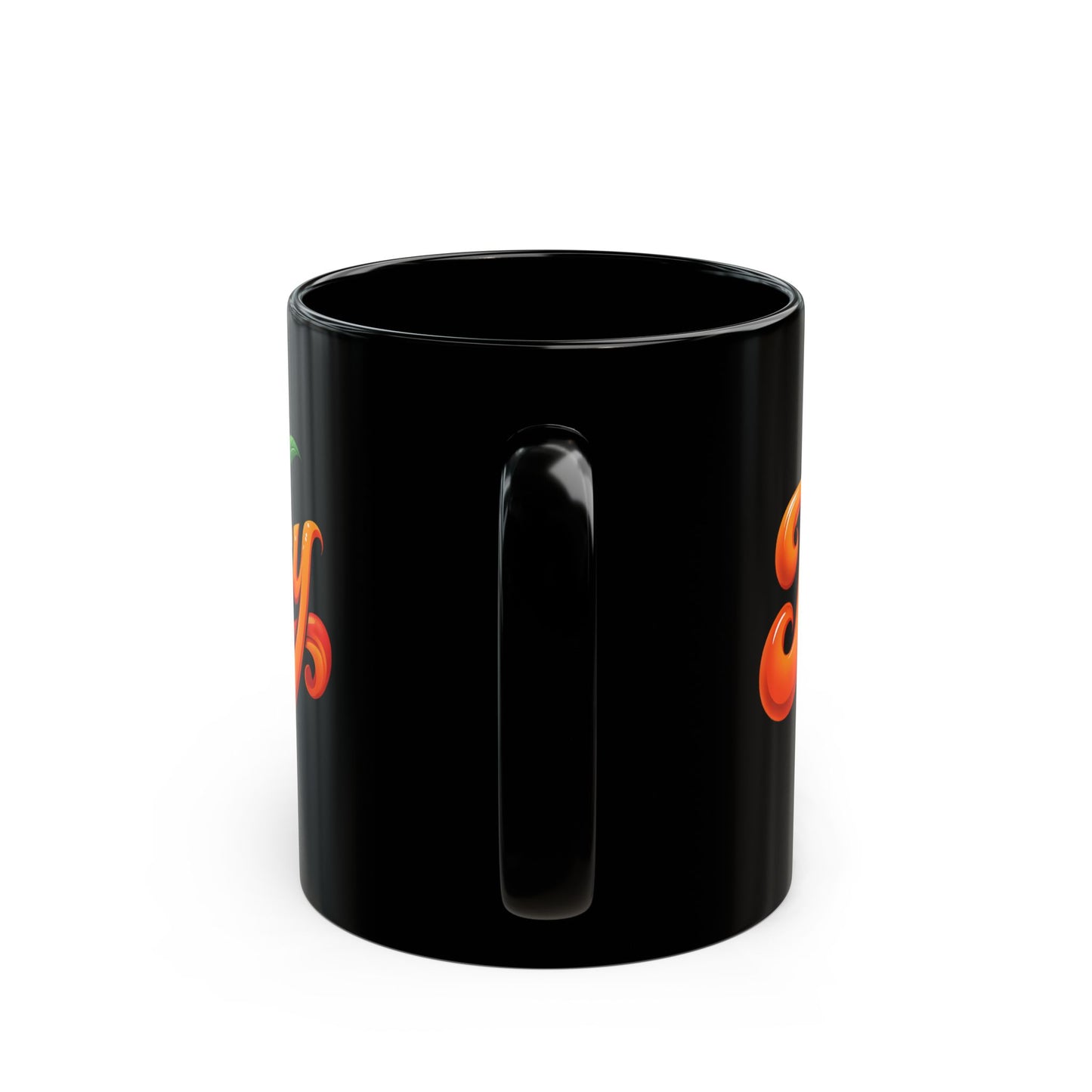 Juicy Vibrant Orange Bubble Letter Coffee Mug (11oz)