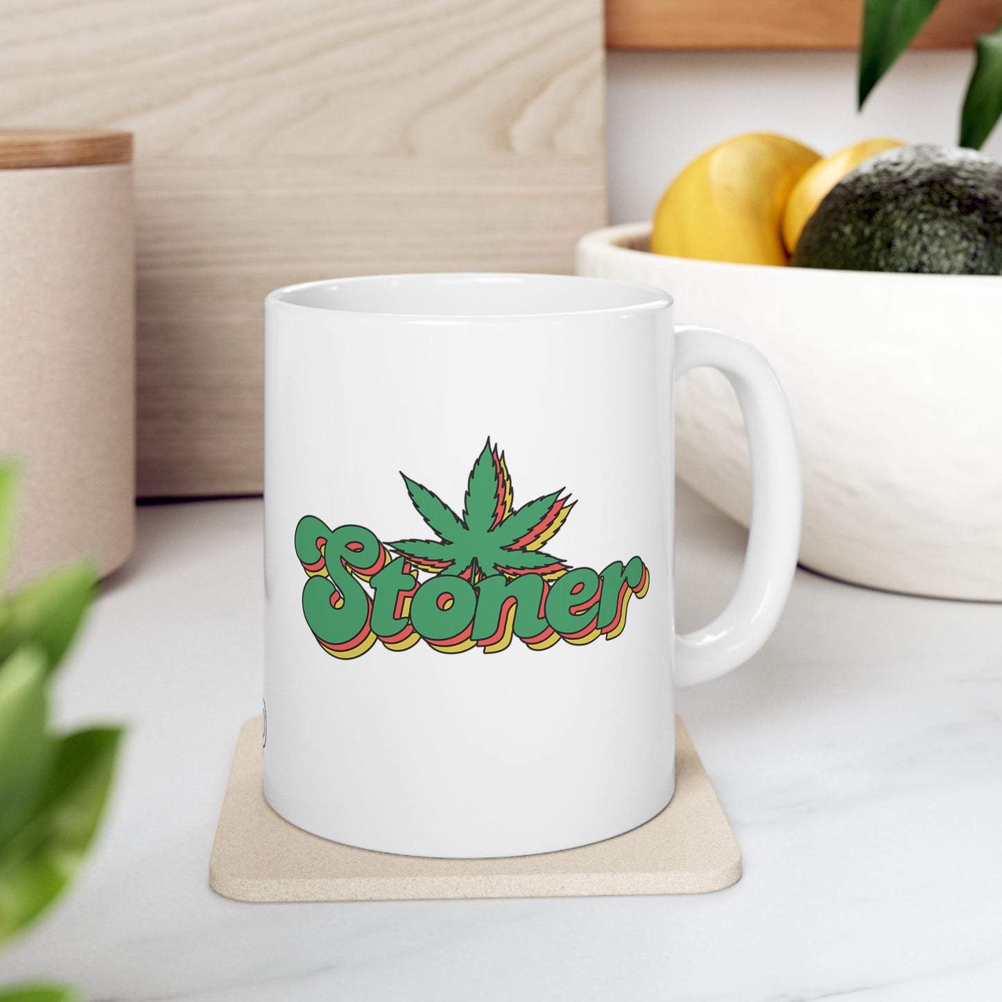 Stoner Retro Cannabis Enthusiast's Vintage Style Mug (11oz)