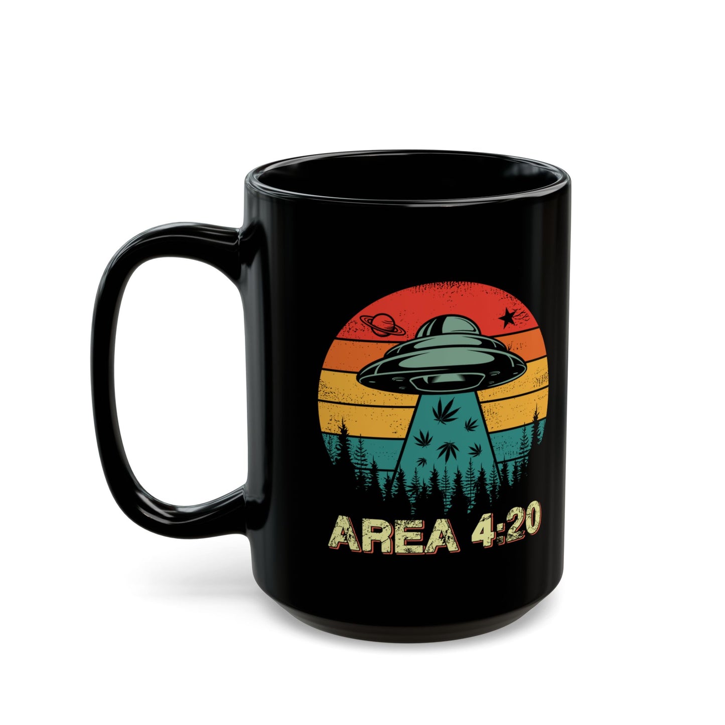 Area 4:20 UFO and Cannabis Enthusiast's Mug (15oz)