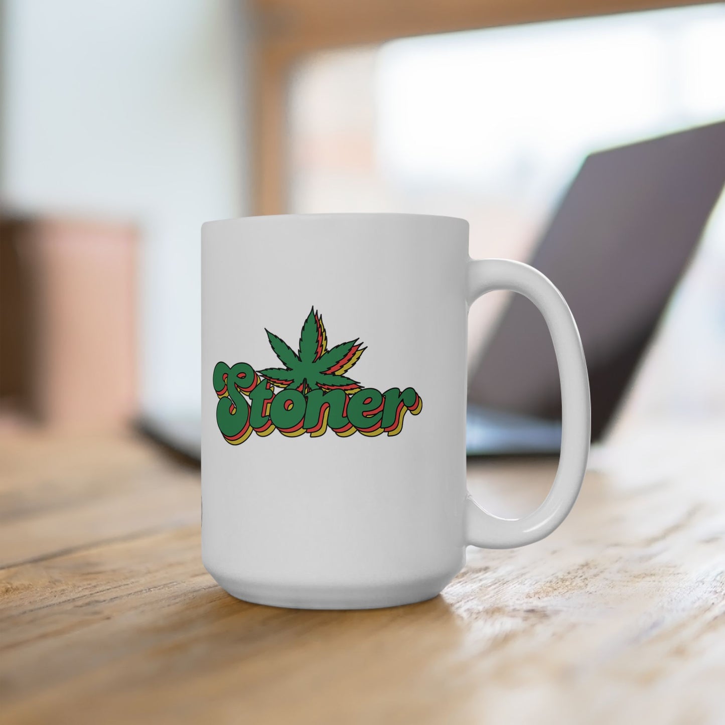 Stoner Retro Cannabis Enthusiast's Vintage Style Mug (15oz)