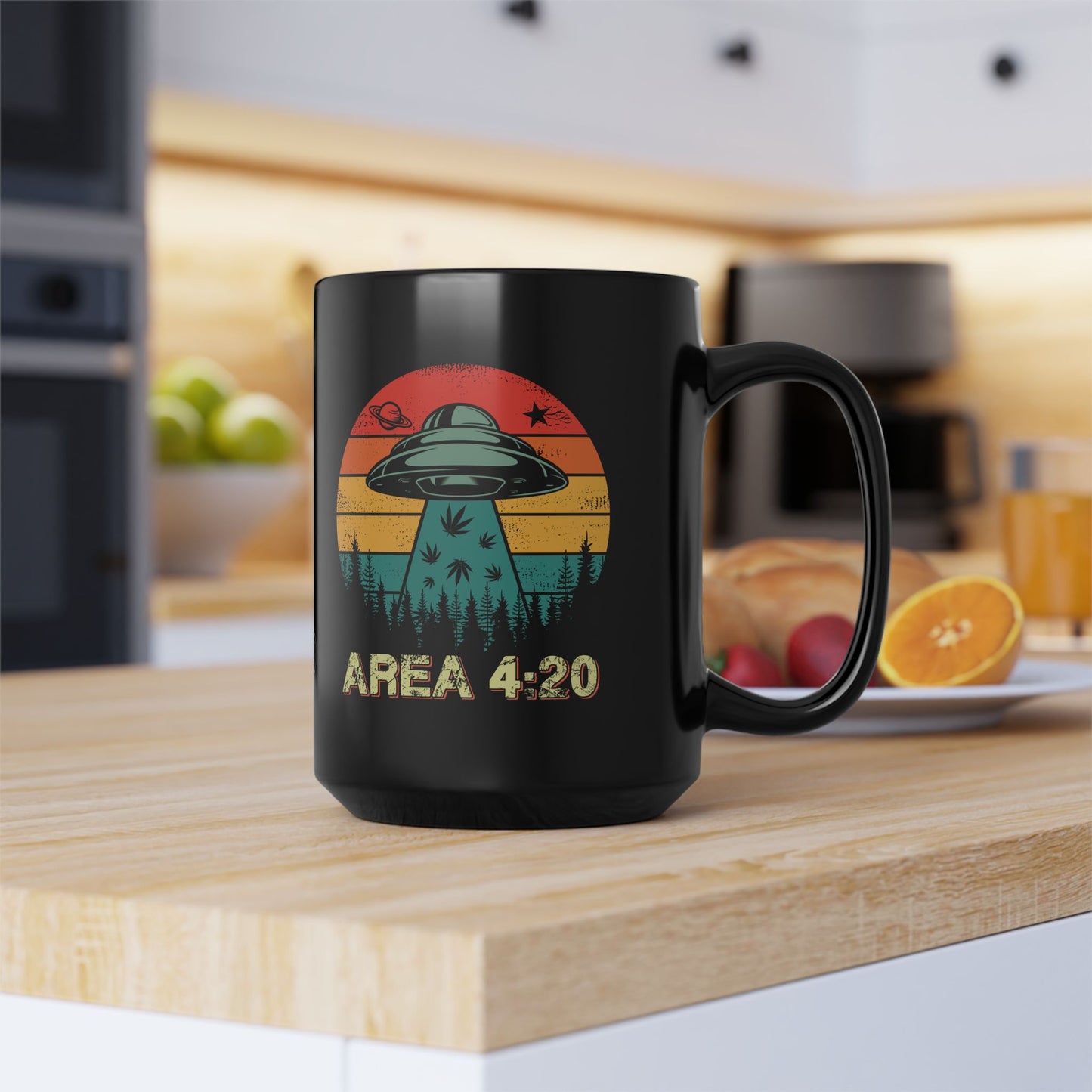 Area 4:20 UFO and Cannabis Enthusiast's Mug (15oz)