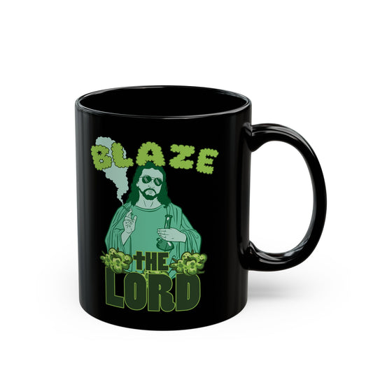 Blaze the Lord Funny Jesus Smoking Weed Mug (11oz)