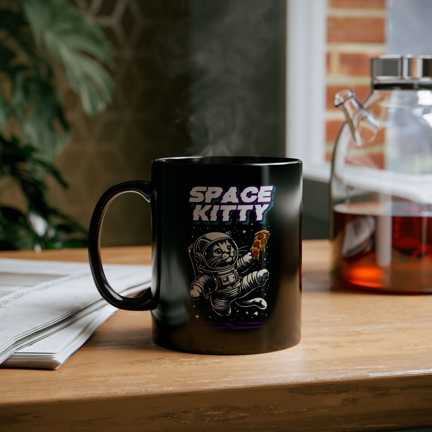 Space Kitty Astronaut Cat Mug (11oz)