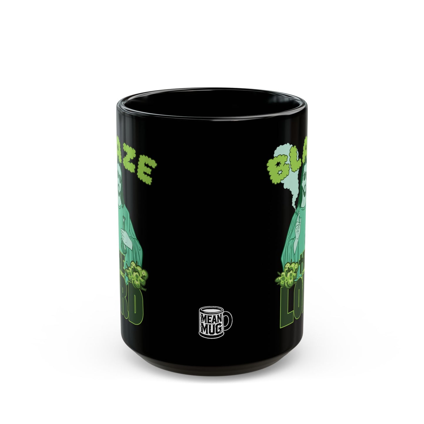 Blaze the Lord Funny Jesus Smoking Weed Mug (15oz)