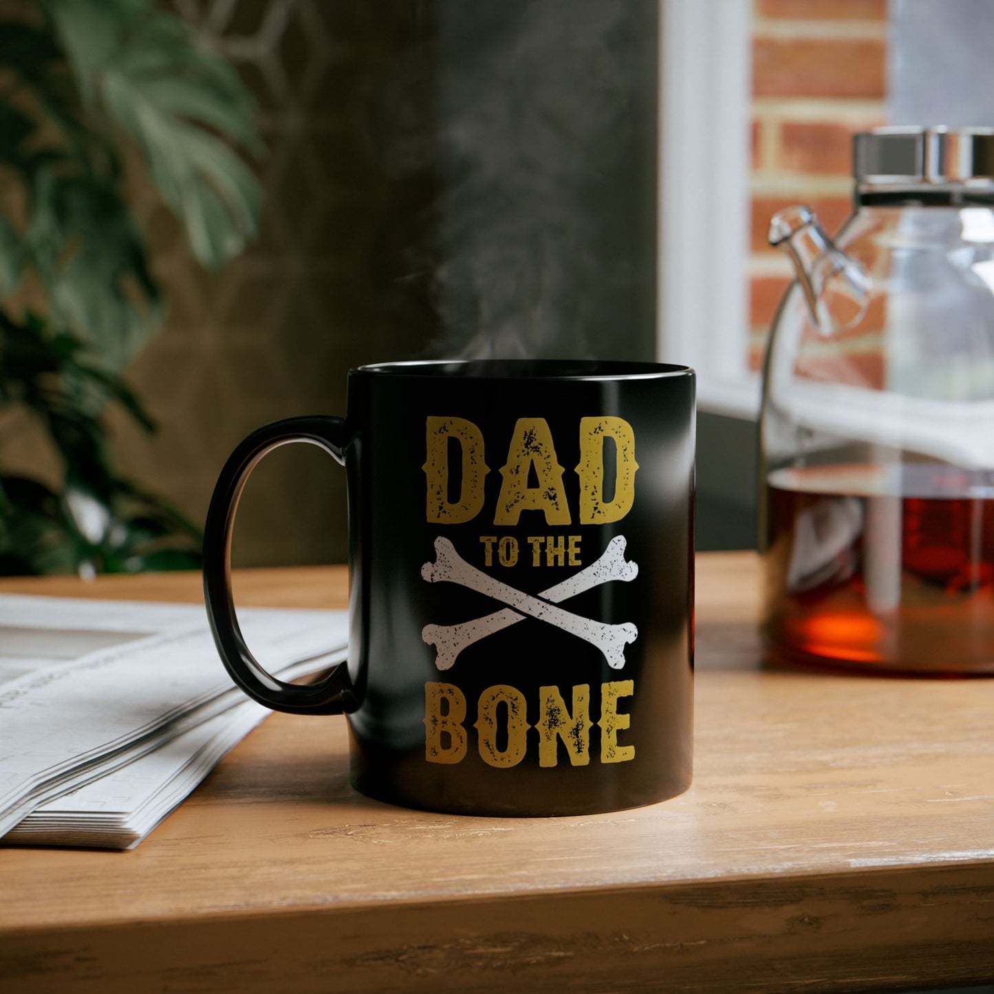 Dad to the Bone Rock 'n' Roll Coffee Mug (11oz)