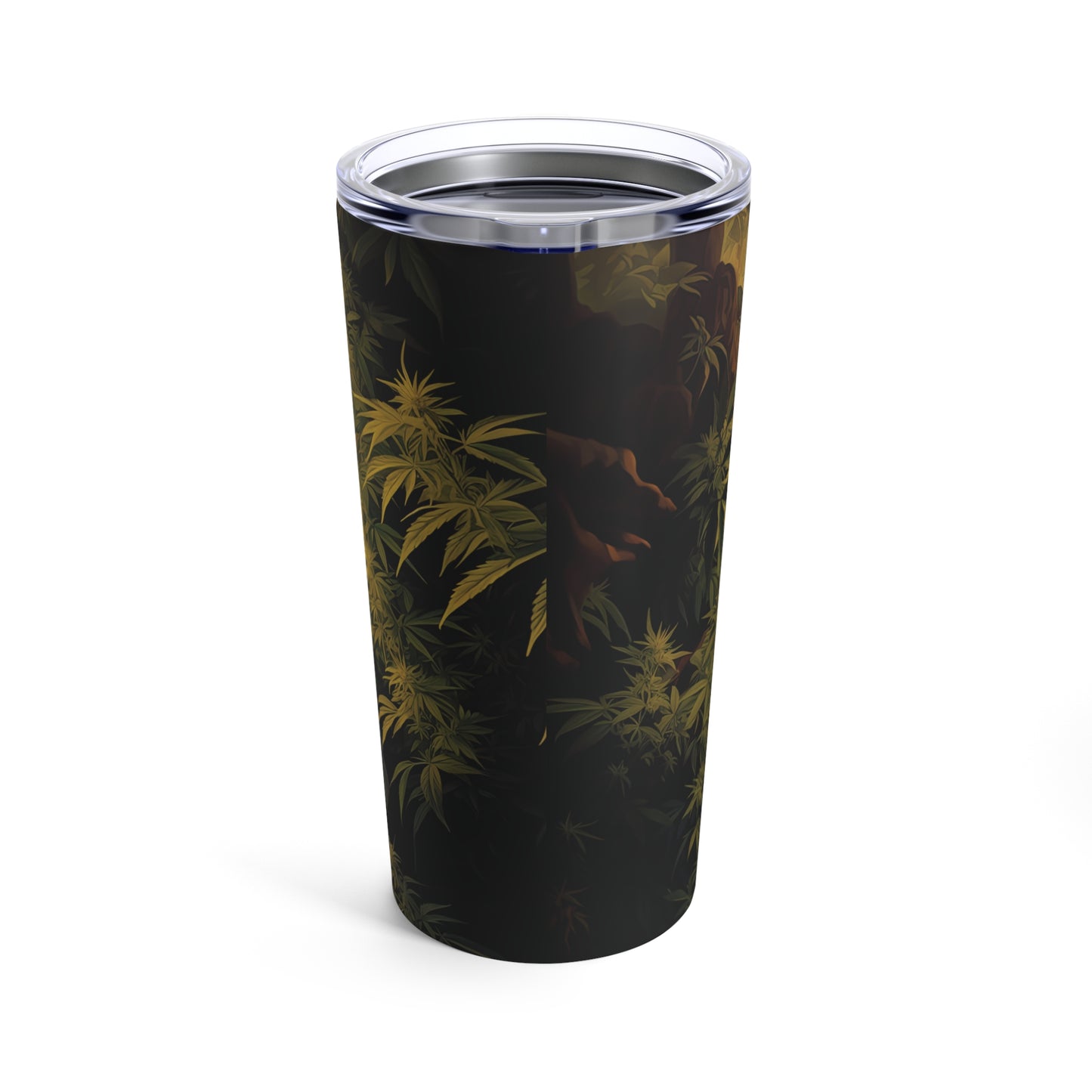 Perfect for laughs Jesus in a Marijuana Garden - Unique and Humorous Cannabis Enthusiast's Tumbler 20oz