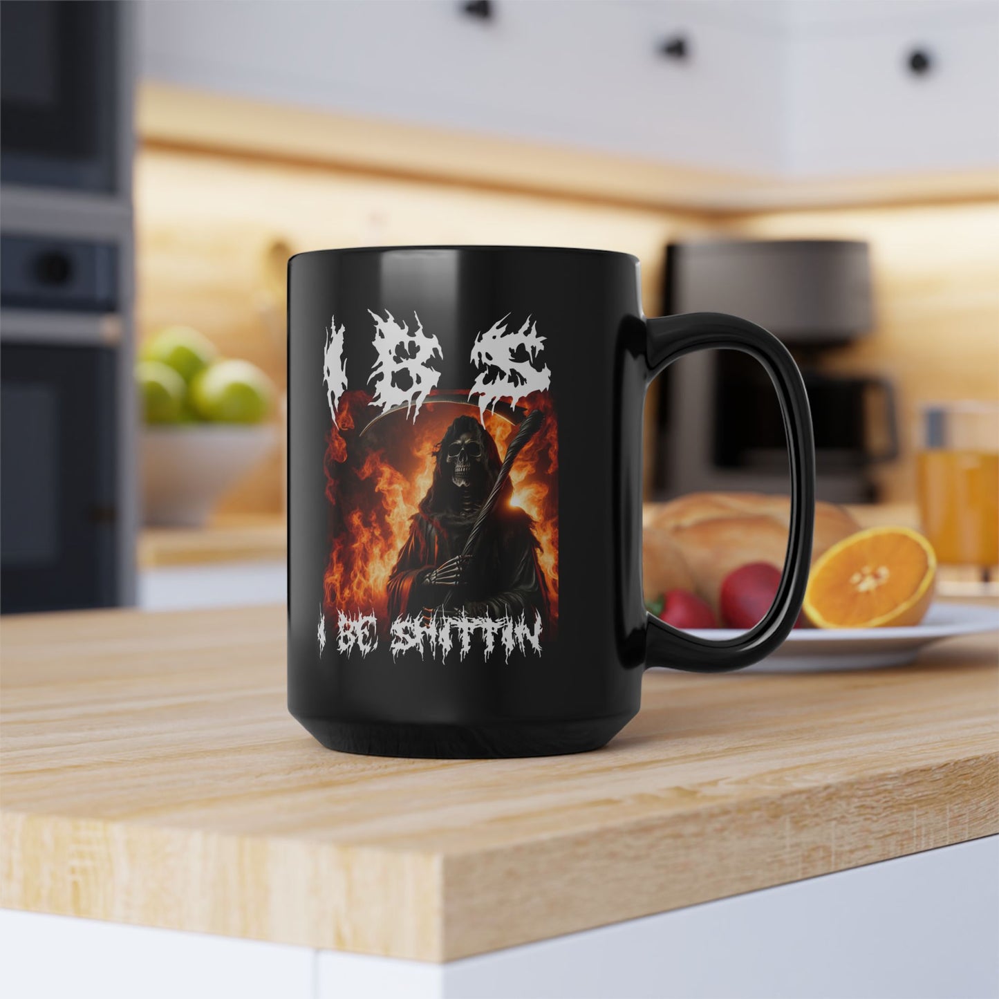 IBS I Be Shittin Grim Reaper Novelty Mug  (15oz)