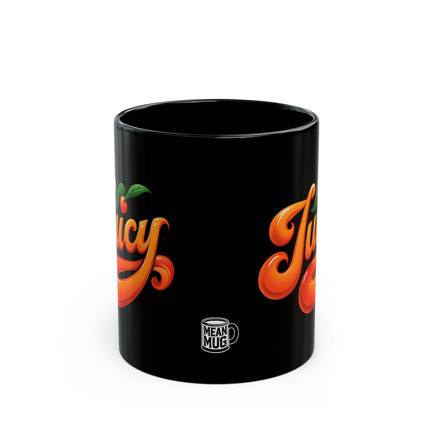 Juicy Vibrant Orange Bubble Letter Coffee Mug (11oz)