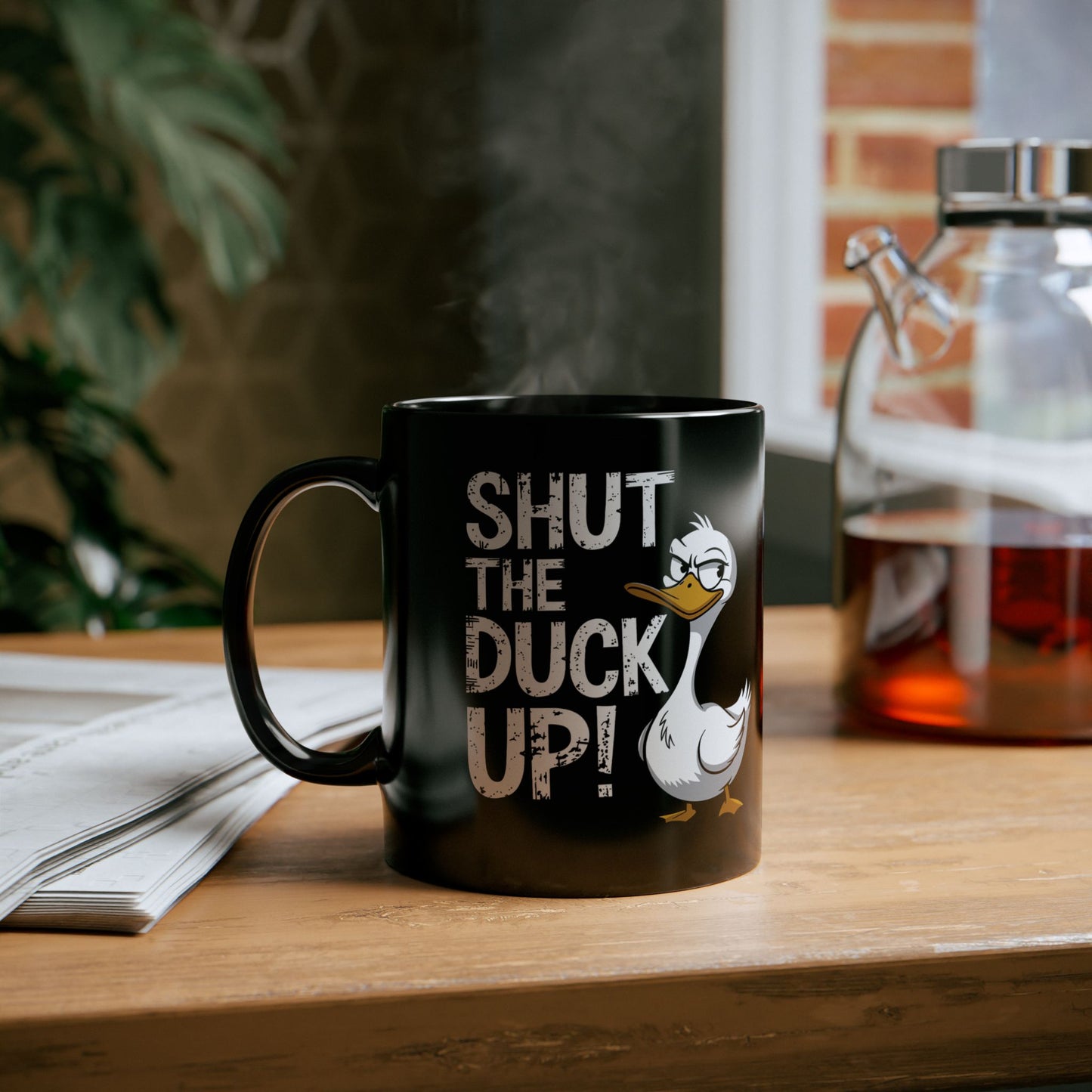 Shut the Duck Up! Quirky Duck Mug (11oz)