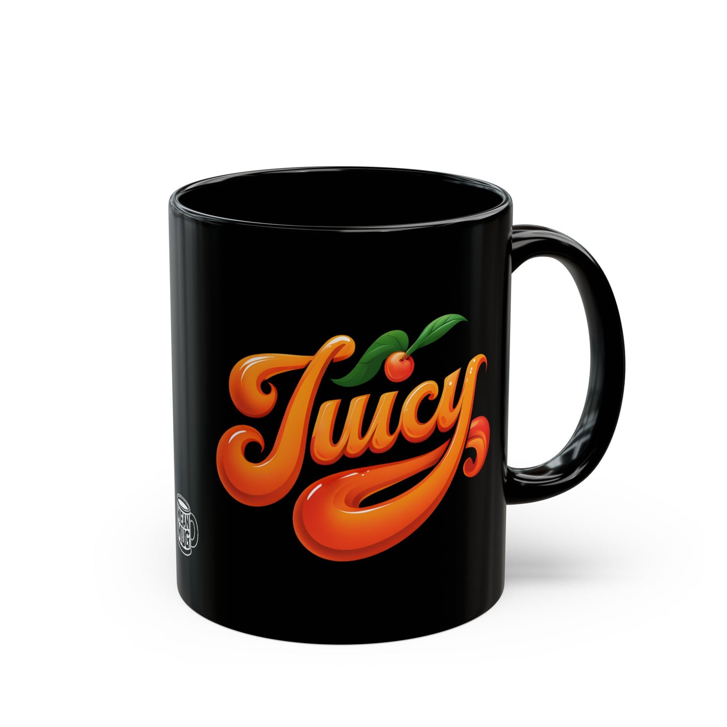 Juicy Vibrant Orange Bubble Letter Coffee Mug (11oz)